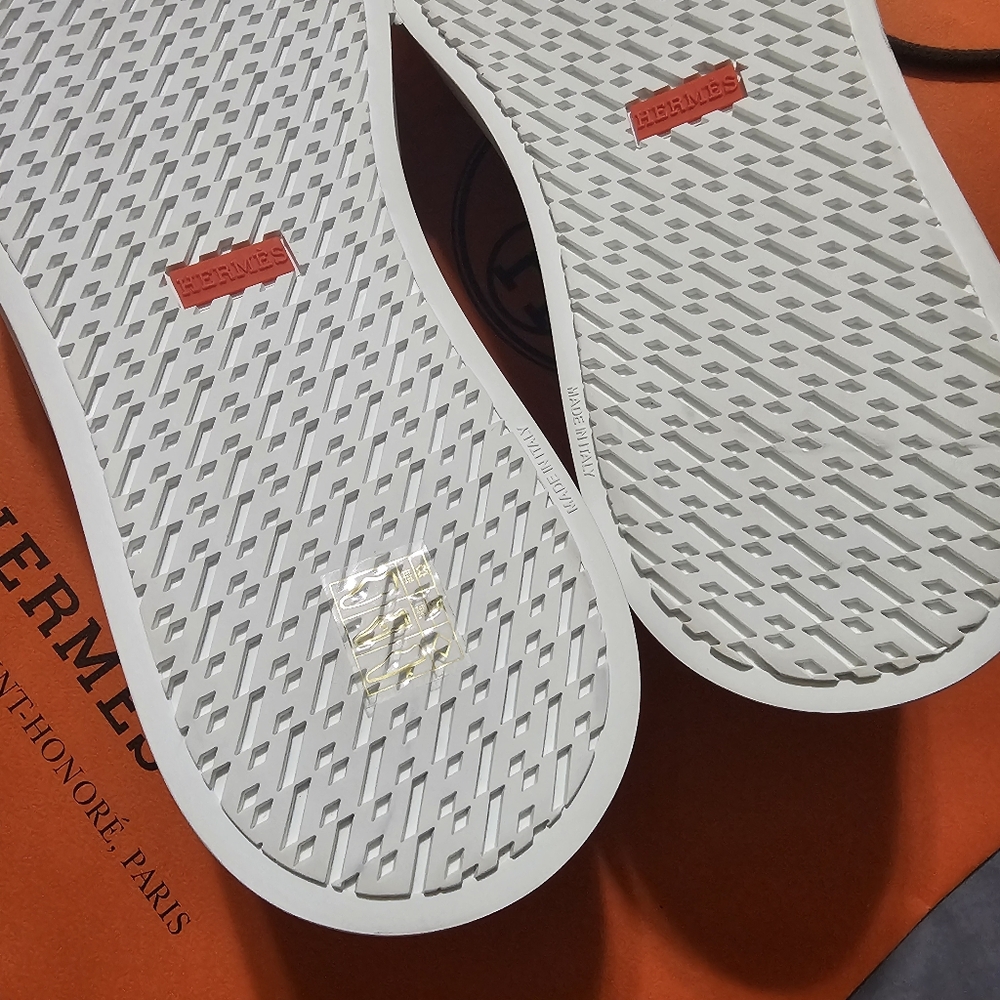 HERMES GET Sneakers Men's SIZE 44 New - Picture 7 of 12